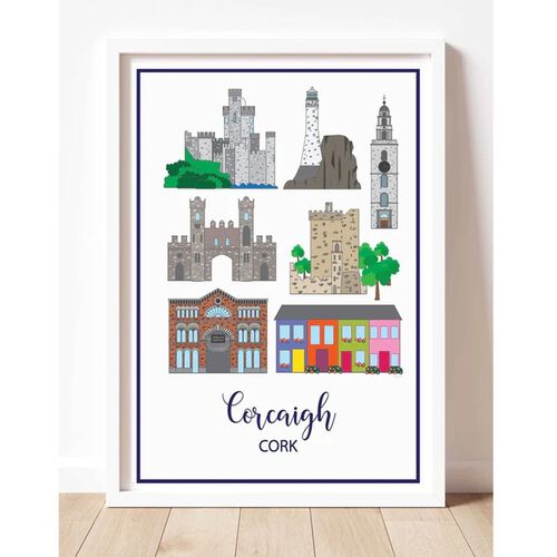 Prints of Ireland County Cork Landmarks Print