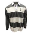 Guinness Guiness Grey & Cream Striped Rugby Shirt  XL