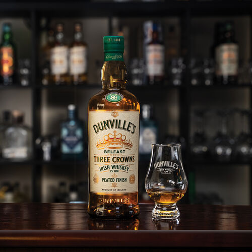 Dunvilles Dunvilles Three Crowns Peated Irish Whiskey 70cl