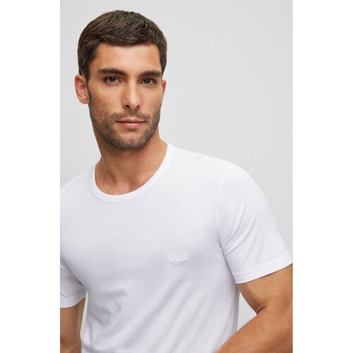 Boss Mens Underwear T-Shirt 3 Pack White Classic Round Neck