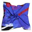 Clare O' Connor 100% Bamboo Blue Handrolled Square Scarf 70x70cm
