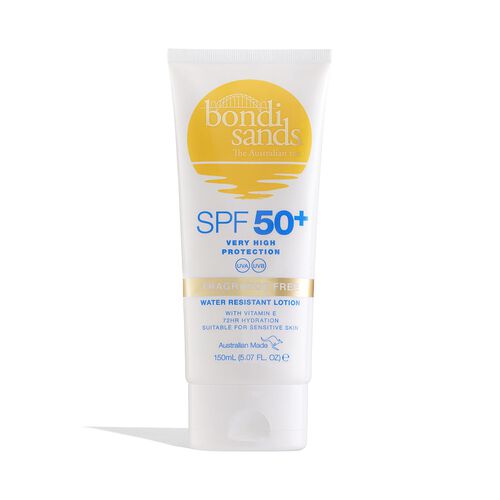 Bondi Sands SPF 50+ Fragrance Free Body Sunscreen Lotion 150ml