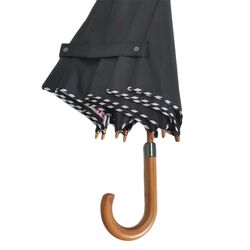 Clare O' Connor Black Long Eco Friendly Umbrella