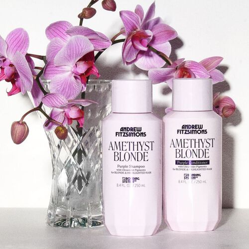 Andrew Fitzsimons Purple Brass Toning Shampoo for Blonde Hair 250ml