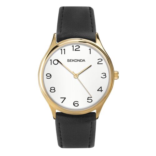 Sekonda Watches Easy Reader Men's Watch 1854 Gold / Black strap