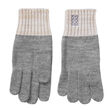 Patrick Francis Patrick Francis Grey Cream Knit Gloves One size