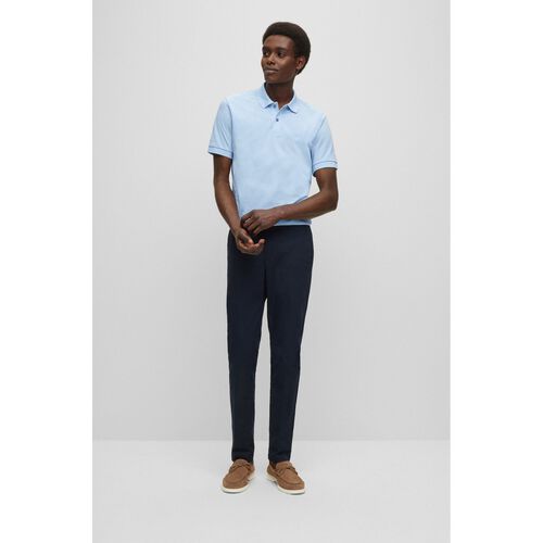 Boss Mens Polo Pastel Blue Pallas